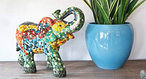 Figura Elefante Multicolor en Mosaico de la Colección Trencadis Antonio Gaudí