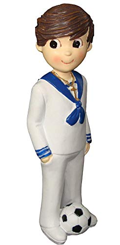 Figura para Tarta Pastel Fútbol 1ª Comunión Niño - Figuras de Pastel para Comuniones Niños