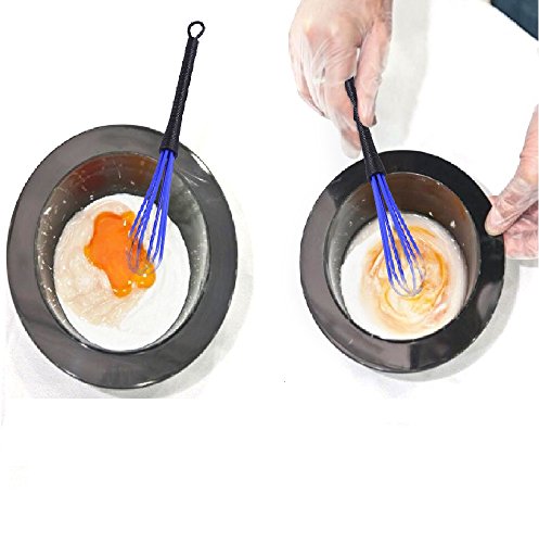 Filfeel 5 Set de batidor, Piezas plástico Peluquería Color Tinte Crema Batidor Cocina Herramienta Mezclador Globos