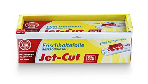 Film de plástico para cortar Jet-Cut, hostelería 30cm x 300m, PVC transparente