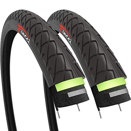 Fincci Par 26 x 1,95 Pulgadas 53-559 Cubiertas con 2.5mm Anti Pinchazo para Carretera MTB Montaña Hibrida Bici Bicicleta (Paquete de 2)