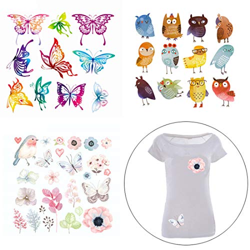 FineInno Papel Transfer DIY Iron-on Transfer Paper Vinilo Transferencia Calor Termica Hierro en Parches Ropa Decoración para Hacer Camisetas, Sombreros, Artes y Bolsas
