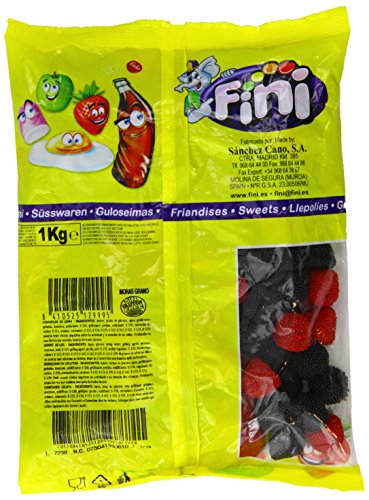 Fini - Moras grano, caramelo de goma, 1 kg