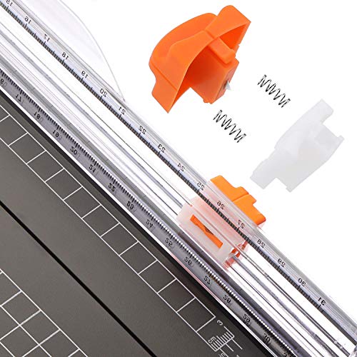 Firbon cortadora de papel titanio 12 inch A4 cortador con automático Seguridad Safeguard (negro)