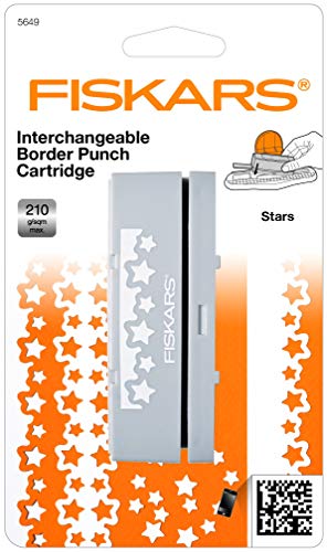 Fiskars Cartucho intercambiable para crear bordes, Estrella, para Perforadora de bordes (Producto Nº 1004688), 1014373