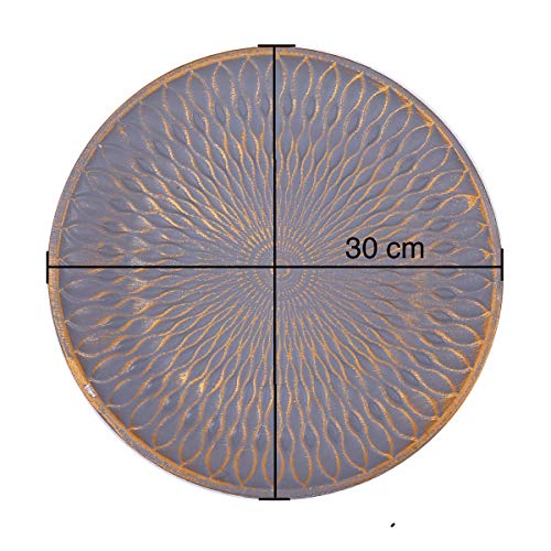 Flanacom - Bandeja decorativa con adornos como decoración de mesa moderna para la vivienda