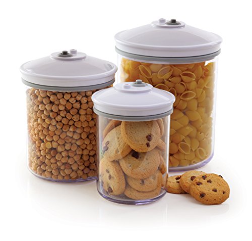 FoodSaver FSC003-I-065 - Set de 3 tarros de envasado al vacío