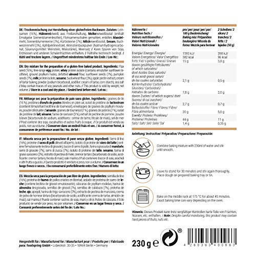 foodspring Pan proteico, 5 x 230g, Probablemente el pan proteico más delicioso