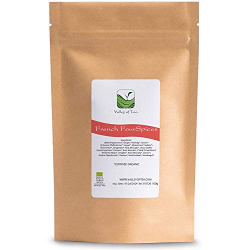 Francés Cuatro Especias Calidad Gourmet - Quatre Épices Orgánico - Francés 4 Especias 100g