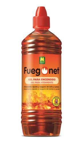 Fuegonet 231448 Gel para Encendido, Marrón, 8x8x27 cm