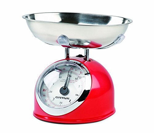 G3 Ferrari Aska - Báscula de cocina (Analógico, Beige, Plata, 220 x 190 x 190 mm, 1,08 kg, Metal), colores surtidos, 1 unidad