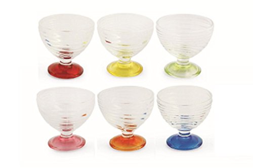 Galileo Casa Summer Juego Copas Helado, Multicolor, 6 Unidad