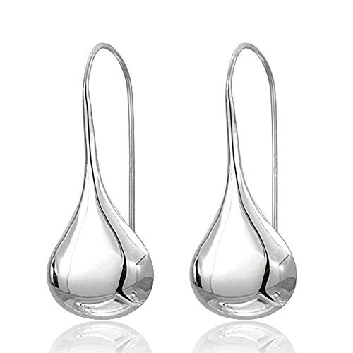 GAOHONGMEI Pendientes de plata de ley 925 con forma de hoja de albaricoque para mujer