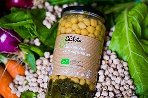 GARBANZOS CON ESPINACAS Ecológico Carlota organic 720gr