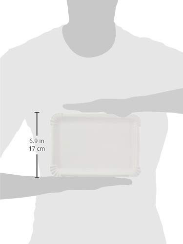 García de Po, Bandejas Pastelería de Cartón, Set de 250, 23 x 17 cm, Blanco