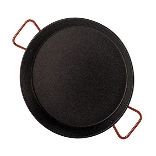 Garcima 5020525 Paellera Valenciana Antiadherente para 14 Personas 50 cm, Acero, Negro/Rojo, 50cm, 6 Pack