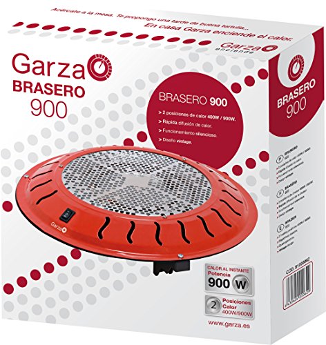 Garza - Brasero calefactor, potencia 900W