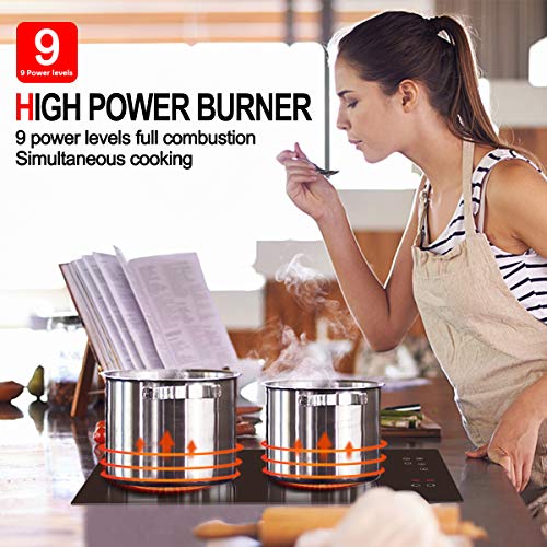 Gasland Chef IH30BF - Cocina de Inducción de 2 Zonas (30 cm, con Pantalla Táctil y Temporizador)