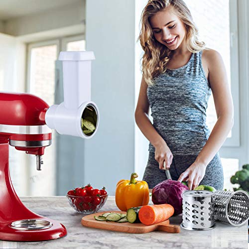 Gdrtwwh - Trituradora de trituradora para mezclador de soporte KitchenAid, cortador de queso rallador de verduras