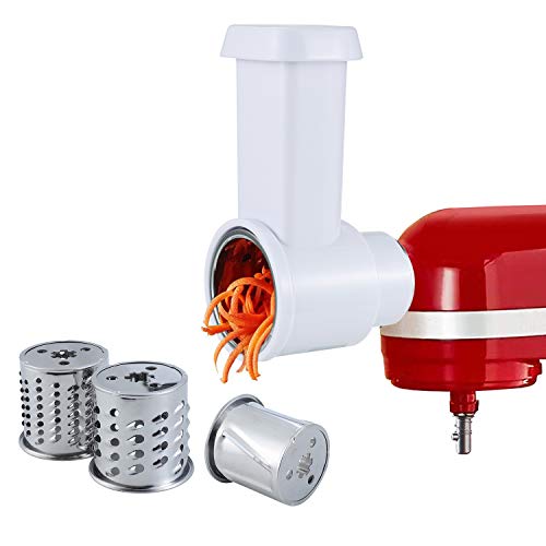 Gdrtwwh - Trituradora de trituradora para mezclador de soporte KitchenAid, cortador de queso rallador de verduras
