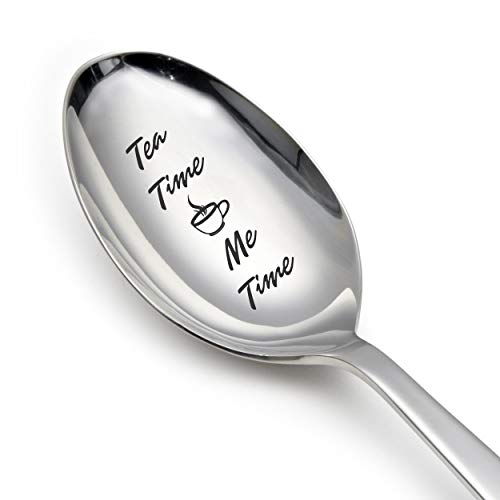Gifttoys - Cuchara con mensaje en inglés"Tea time me"