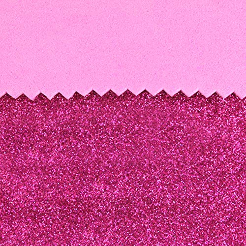 GOMA EVA GLITTER PURPURINA DE 90 CM ANCHO (FUCSIA, 1 METRO)
