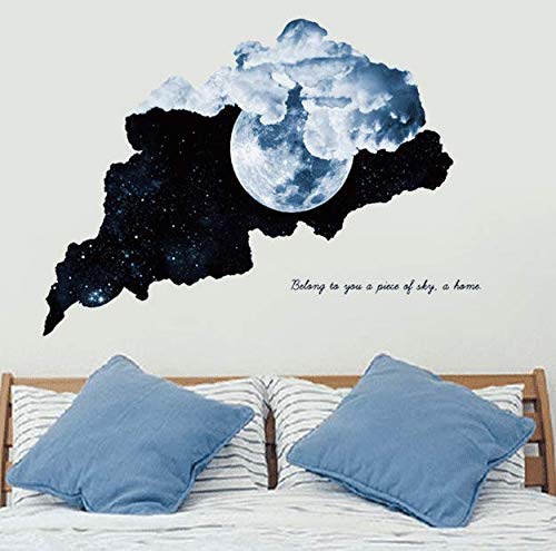 Gosunfly Nuevo 3D Estereoscópico Luna Lacrimógeno Wall Sticker Comercio Exterior Impermeable De Pvc Para La Decoración Del Hogar Papel Mural 50CM*70CM.