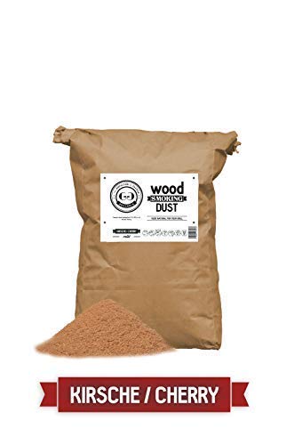 Grillgold harina para ahumar Wood Smoking Dust. para ahumar y ahumar en frío Pescados, Carnes y Verduras también Apto para Barbacoa y Grill. En un Saco de Papel Lleno de 15 litros de Cereza