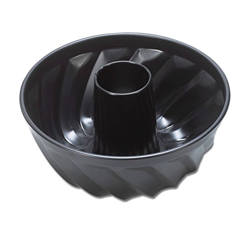 Grizzly Molde Savarín Hondo para Bizcocho - Forma de Pastel para Horno - Redondo Antiadherente - 22 cm