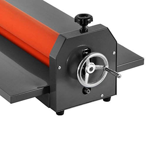Guellin Laminador en Frío Manual en Rollo Máquina Laminadora en Frío de 75cm Pies de Goma Antideslizantes Máquina de Laminador para Uso de Escritorio Resistente