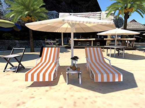 GZGZADMC - Funda para silla de playa, tumbona o tumbona, para piscina, para tomar el sol, tumbona, hotel, vacaciones, Funda para silla de playa C