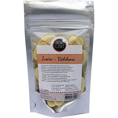 Habas chocolate blanco Valrhona peso: 200 g