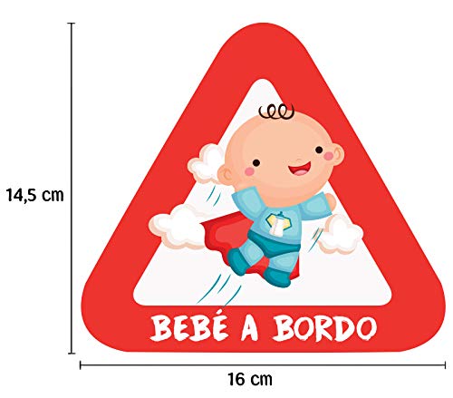 Haberdashery Online Pegatina Adhesiva Bebé a Bordo. Adhesivo vinilo para coche o moto. 15 x 13,7 cm. (21. Princesas)
