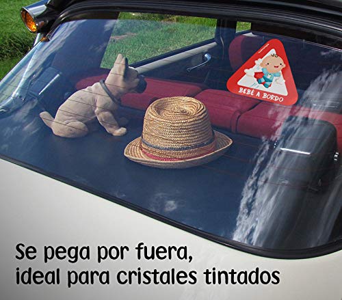 Haberdashery Online Pegatina Adhesiva Bebé a Bordo. Adhesivo vinilo para coche o moto. 15 x 13,7 cm. (21. Princesas)