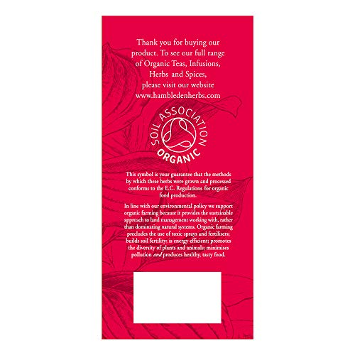 Hambleden Teas Organic Hibiscus Tea 20 Teabags (Pack of 6, Total 120 Teabags)