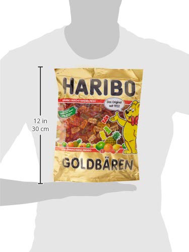 Haribo Osos Dorados, Gomitas de Fruta, Gominolas, Ositos de Goma, En Bolsa, 1 kg