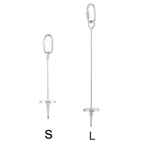 HEEPDD Pincho de Loro, Acero Inoxidable Loro Fruta Vegetal Carne Alimento Complemento para palitos Pequeño Animal Jaula de Jaula de forraje Juguete de forraje de Loros Herramienta de Tratamiento (L)