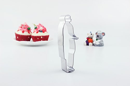 HelpCuisine Moldes galletas-Moldes bizcocho,Moldes de novio, novia y corazon para galletas/Juego de 3 cortadores boda/cortador principe y princesa, ¡24 meses de garantia!