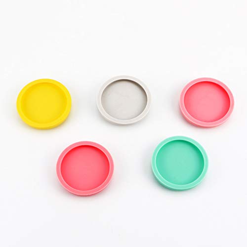 Hemoton 10pcs sellos de galletas mango de madera -silicone prensa de mano sellos de galletas de bricolaje impresiones de galletas moldes para pasteles para la decoración de hornear