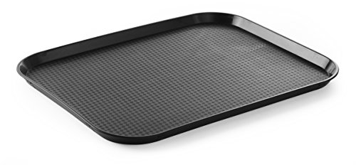 HENDI Bandejas para comida rápida (grande) - Negro - 350x450x(H)20 mm