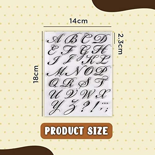 Herramienta de sello de alfabeto para tartas, letras del alfabeto cursivas elegantes y reutilizables para moldear tartas en relieve, para fondants, tartas, galletas y otros pasteles