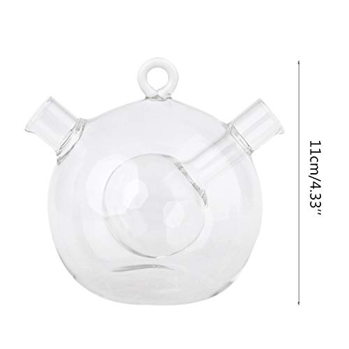 herramienta dispensador de salsa de cocina vinagre Jar aceite de botella de vidrio de oliva cruet 2-Outlet