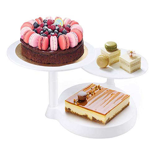 himaly Soporte de 3 Pisos para Pasteles - Bandeja para Tarta de Boda