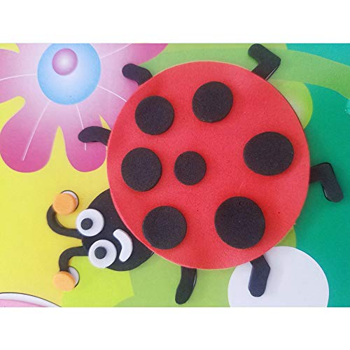 Hoja de GOMA EVA (14 piezas) -8x12 Pulgada-2 mm Tamaño A4 grueso para actividades de manualidades para niños Cortadores de bricolaje Art-21x30cm (Multicolor)