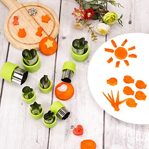 HONGXIN-SHOP Cortadores de Galletas Acero Inoxidable Cortadores de Vegetales et Fruta con Cubierta Protectora para Galletas Fideos Pasta de Azúcar Herramientas Decorativas 20 Piezas