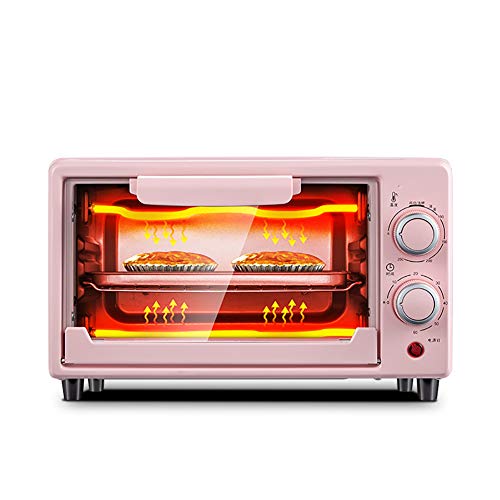 Horno Eléctrico de Sobremesa Multifunción,Temporización precisa Horno Eléctrico de Sobremesa con Convección,Calentamiento de Doble Tubo,Horno eléctrico doméstico de 10L
