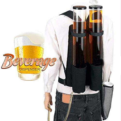 HOUSHIYU-521 Doble Tanque Doble Cerveza Y Bebida Dispensador Mochila, Bebida Portátil Mochila Dispensadora De Alcohol De Cerveza - Dispensador De Licor