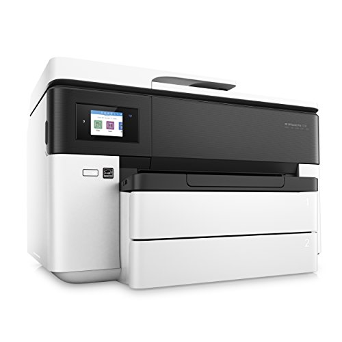HP Officejet Pro 7730 – Impresora multifunción de formato ancho (impresión A3 y A4, pantalla táctil en color, memoria 512 MB, AAD de 35 hojas, doble cara, fax, AirPrint, bandeja extra), color blanco