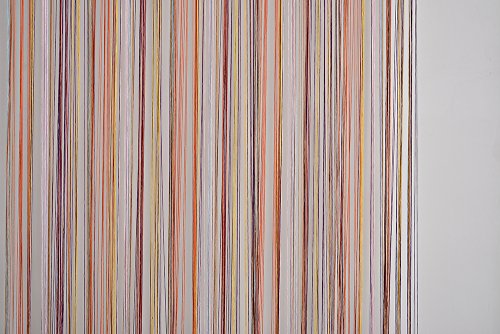 HSYLYM cortina espagueti para Puerta,divisor de habitación,decoración del hogar,poliéster,Arco iris,90x245cm