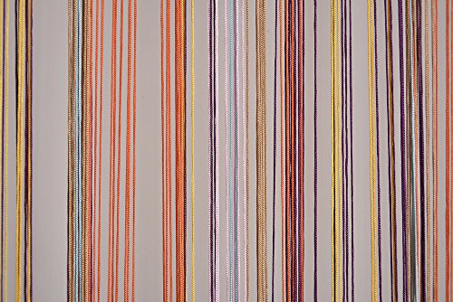 HSYLYM cortina espagueti para Puerta,divisor de habitación,decoración del hogar,poliéster,Arco iris,90x245cm
